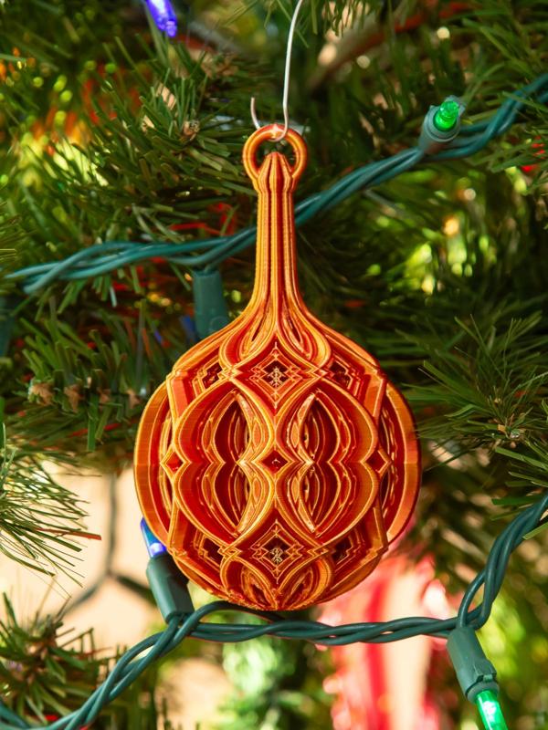 Stacked Diamond Christmas Ball