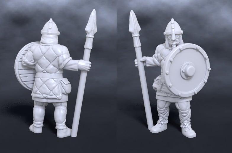 Nord warrior with spear and shield