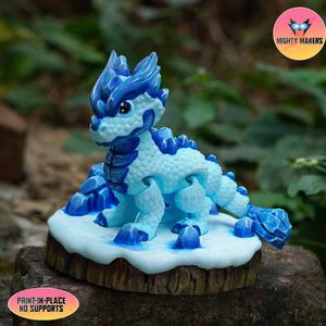 PRINT IN PLACE FLEXI ICE DRAGON ARTICULATED