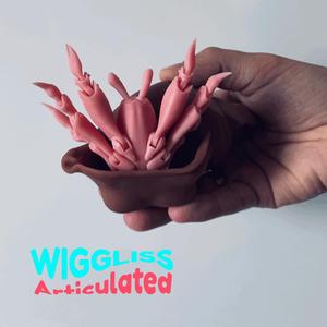 WIGGLISS - hermit crab / articulated toy / 3D model print / sla / pla / STL / OBJ