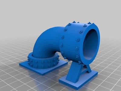 Sci-fi Modular pipe network for wargaming scenery
