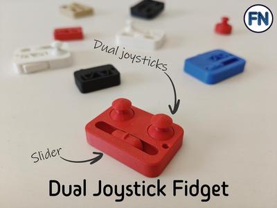 Dual joystick + slider fidget