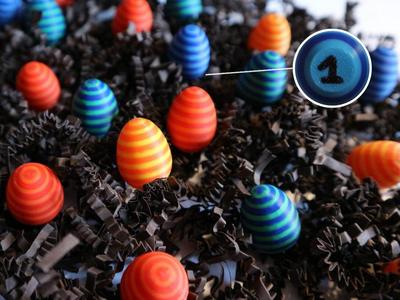 cute tiny simple easter eggs
