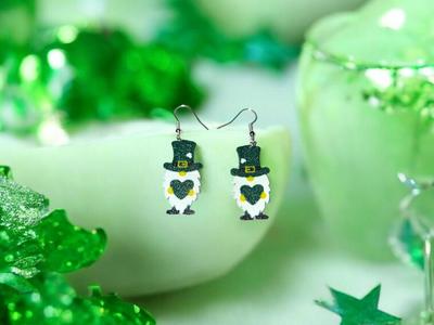 St Patrick's day earrings