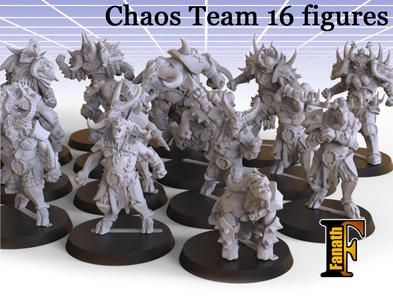 Chaos Team 16 figures  presupport