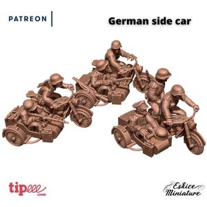 German side car - 28mm for wargame