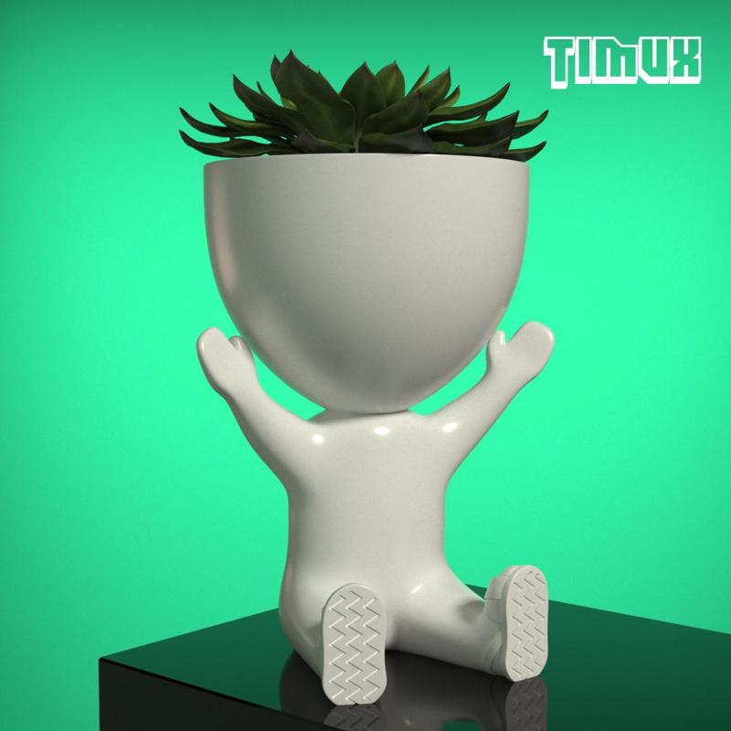 ROBERT PLANT POT CELEBRATING WITH OPEN ARMS
