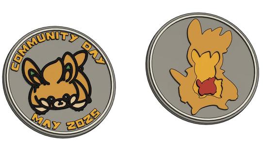 Pokemon Go Community Day #102 coin - Pawmi