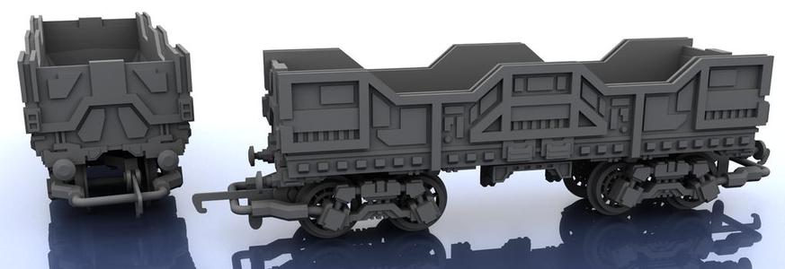 OO Scale Train - Futuristic Hopper v 1 - Medium