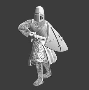 Livonian Brother Knight - Drawing sword