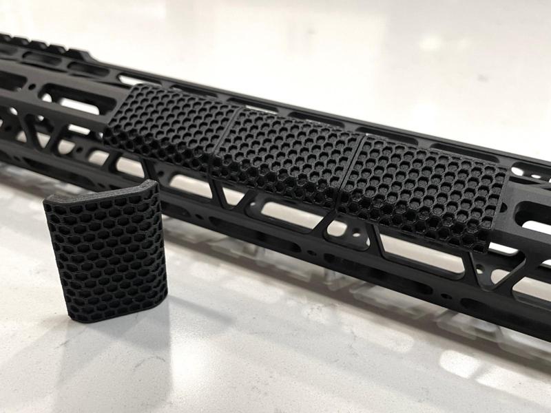 (Snap In) M-LOK Rail Covers Hex Grip V2