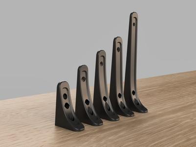 extra strong Shelf Bracket | M3,M4,M5 x 75 - 200mm