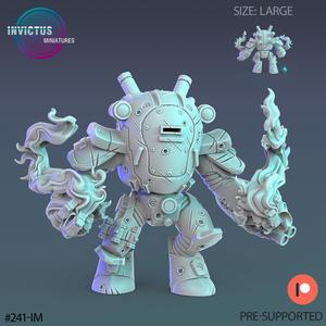 Plague Annihilator Mech Fire / Skeleton Soldier / Exoskelet Warrior / Space War Construct / Steampunk Battle Robot / Invasion Army / Cyberpunk Droid / Sci-Fi Encounter