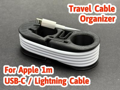 Lightning to USB-C Iphone Travel Cable Organizer 
