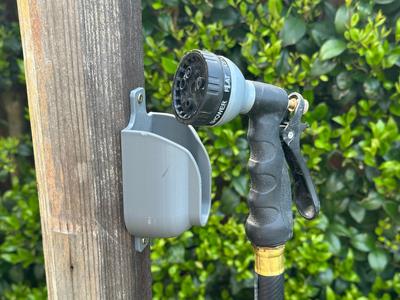Hose Nozzle garden sprayer holder mount 