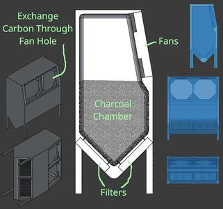 Air Filter for Engraver Isolation Box   