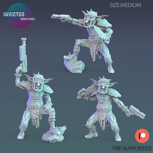 Space Goblin Set / Warship Soldier / Goblinoid Space Warrior / Alien Base Headhunter / Cyberpunk Ogre / Cosmic Invasion Army / Green Skin Steampunk / Sci-Fi Encounter