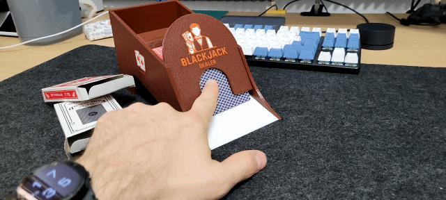 Blackjack Card Dealer Shoe (Rubber Tension)