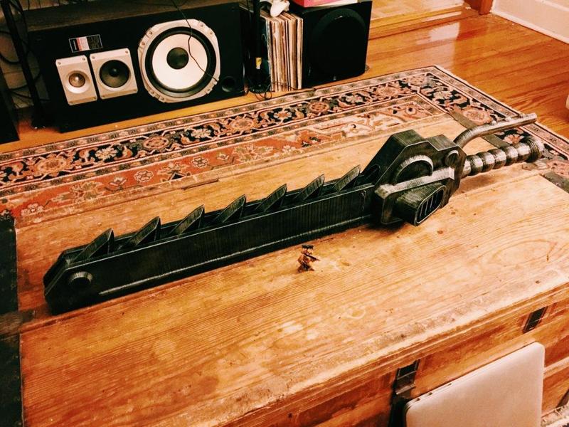 Z18 Warhammer 40k Chainsword - supportless assembly 