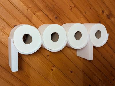 POOP Toilet Paper Shelf Holder, A1 Mini Compatible