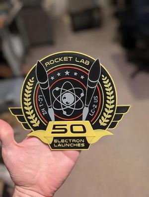 RKLB - Rocket Lab's 50th Electron Launch Patch   