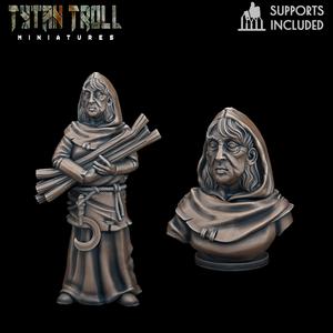 Curse Of Strahd - Mad Mary Mini Bust Combo[Pre-Supported]