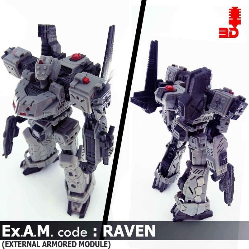 ARMORED CORE LAST RAVEN MECHA 3DPRINT ARTICULATED ACTION FIGURE