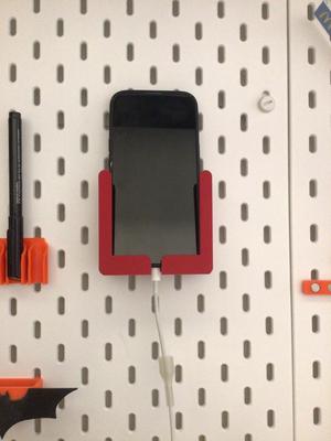 Ikea_Skadis iphone stand 