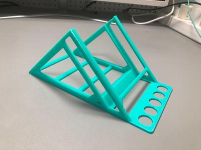 12CM Fan Mount 45-Degree Angle iPad Stand Cooling