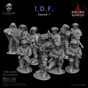 IDF Squad 1 - 1/56 scale