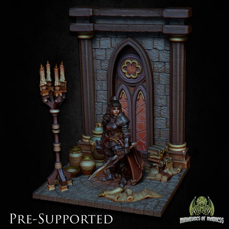 Temple Scenery [PRE-SUPPORTED] Diorama