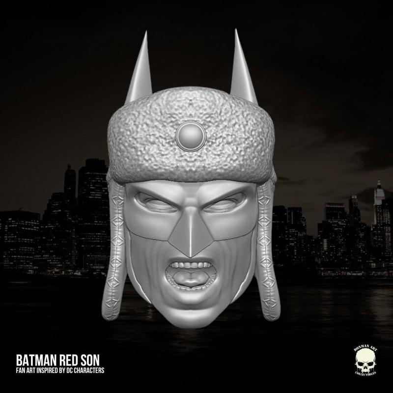 Batman red Son fan art 3D printable File For Action Figures