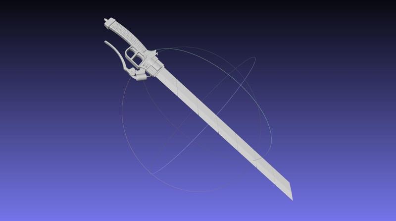 Attack On Titan Sword Printable Assembly Rework