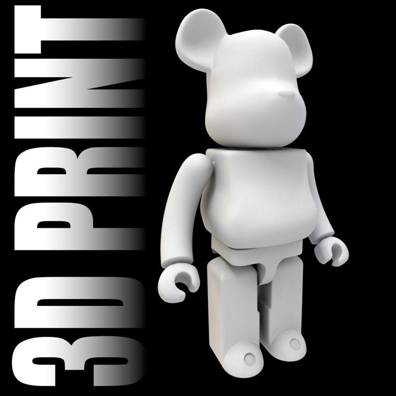 3D Print BearBrick bearbear figure
