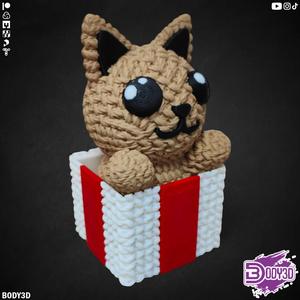 Crocheted Cat in Gift