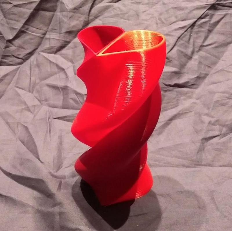 Twisted Heart Double Vase - Single Extruder