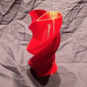 Twisted Heart Double Vase - Single Extruder
