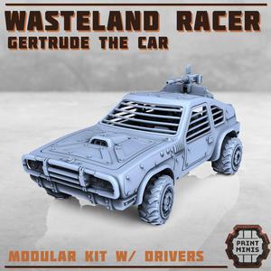 Wasteland Race Car - Gertrude w/ Outlaw Drivers