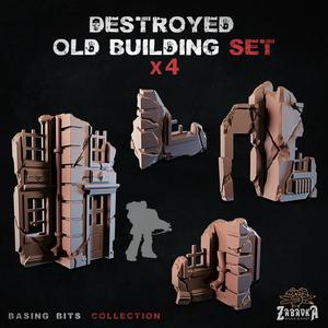 Destroyed old building - Basing Bits