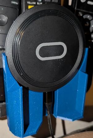 Phone holder with wireless charger   