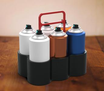 Six Can Caddy with Handle