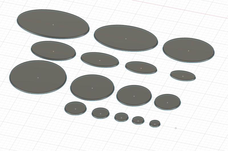 Basic Miniature Bases - STL for Wargaming