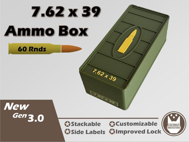 Ammo Storage Box 7.62x39mm 60 Rounds