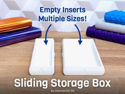 Sliding Storage Box (slim travel storage organizer