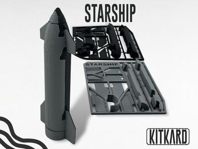 Starship Rocket kit card