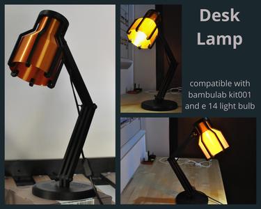 fully printable desk lamp (e14 or led kit 001)