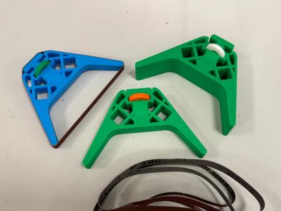 Open sanding blocks set for 330mm sanding belt