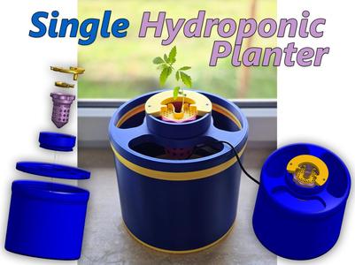 Single Hydroponic Planter