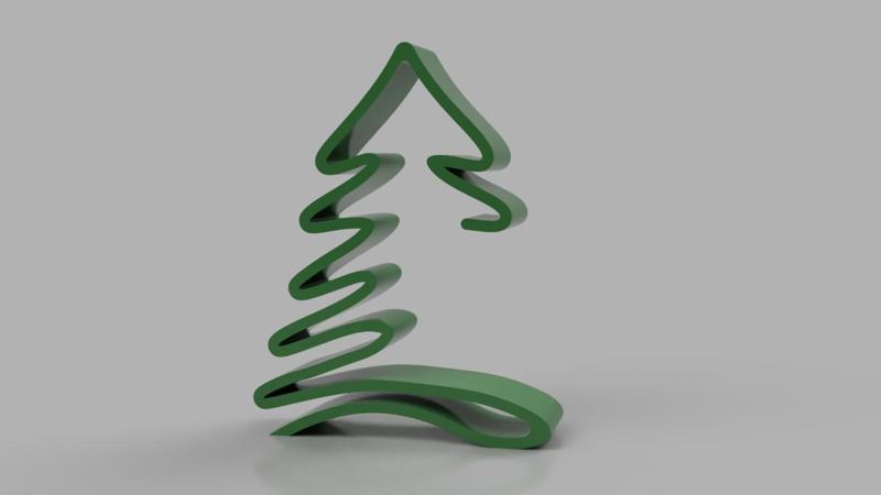 Modern christmas tree
