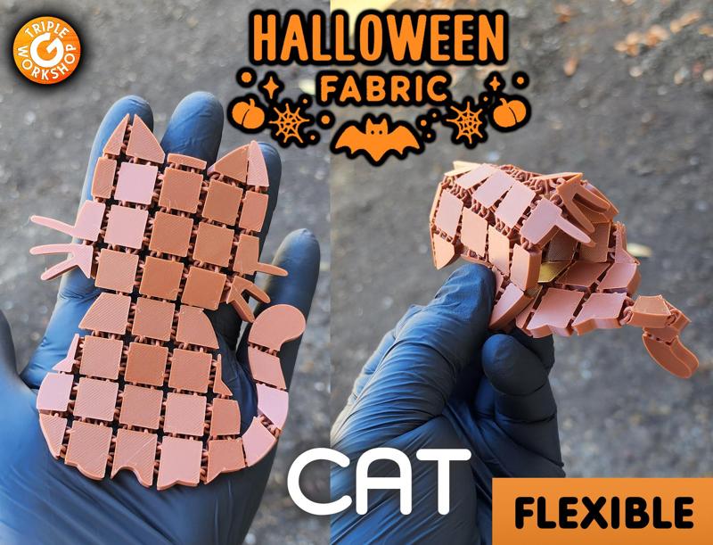 Cat - Flexible Halloween Fabrics